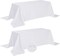 2 Pack Waterproof Rectangle Tablecloth, 90X132 Inch,Stain Resistant and Wrinkle Polyester Table Cloth, Fabric Table Cover for Kitchen Dining, Wedding, Party, Holiday Dinner-White